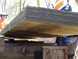 Building a timber bridge