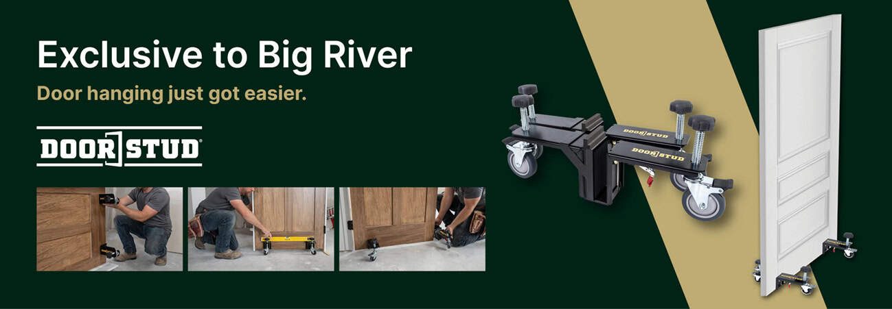 Exclusive to big river, door hanging just got easier.